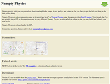 Tablet Screenshot of numptyphysics.garage.maemo.org