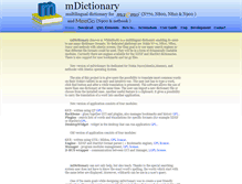 Tablet Screenshot of mdictionary.garage.maemo.org